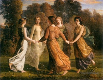 Anne François Louis Janmot Peinture à l'huile